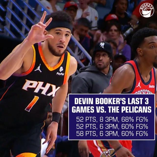 壹号娱乐网页版-吃饭睡觉打鹈鹕！布克三战对手连砍50+比肩大帅